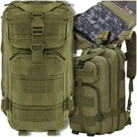 PLECAK TAKTYCZNY WOJSKOWY 20-35L SURVIVALOWY UNIWERSALNY NA OBÓZ OLIWKOWY
