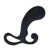 Bulb With Loop Silicone Prostate Massager - S - Black