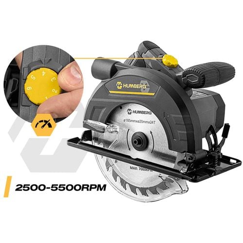 Pilarka tarczowa do drewna 1200 W Humberg HM-420 piła z prowadnicą odsysanie pyłu na Arena.pl