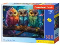 Puzzle 300 elementów. Trzy małe sowy