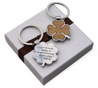 Brelok GRAWER koniczynka PREZENT do kluczy car na