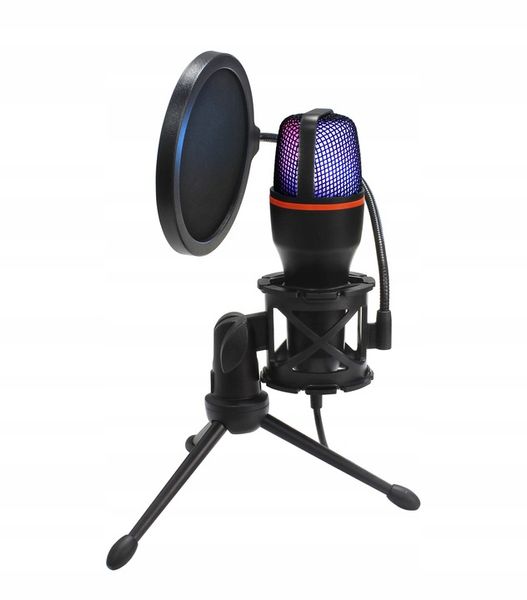 MIKROFON DO KOMPUTERA POJEMNOŚCIOWY GAMINGOWY STUDYJNY KARAOKE FILTR USB zdjęcie 5