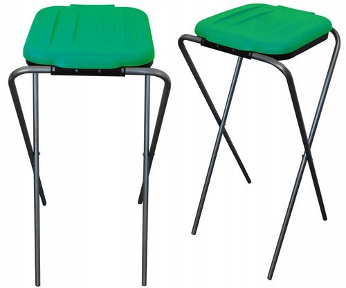 stojak do segregacji odpadów (1-stanowiskowy) zielony na Arena.pl