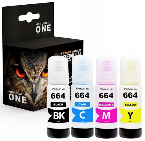 4x TUSZ DO EPSON 664 XL EcoTank L3060 L3050 L210 na Arena.pl