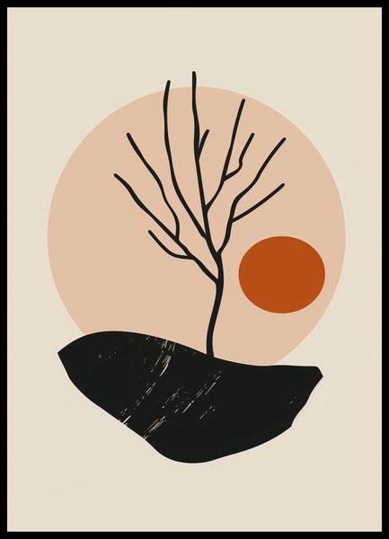 Plakat 50x70cm Nagie Drzewo zdjęcie 2