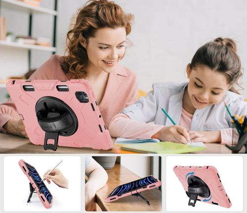 Etui do iPad Pro 11 z Obrotową Podstawką i Miejscem na Rysik Różowe na Arena.pl