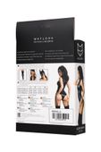 "Body Wetlook Adriana Glossy w kolorze czarnym, rozmiar M"