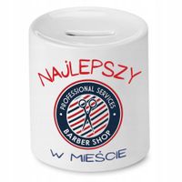 Skarbonka Fryzjerki Fryzjera Najlepszy W Mieście Z Nadrukiem Ze Zdjęciem