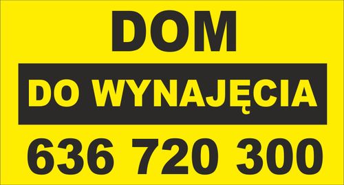 Tablica Szyld SPRZEDAM Wynajmę Działkę 100x50cm na Arena.pl