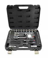 Zestaw kluczy 1/2" / 1/4" / kpl. 72 el. BLACK LINE AWTOOLS
