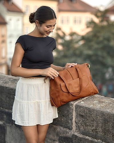 Torebka damska SKÓRZANA miejska Marco Mazzini na Arena.pl