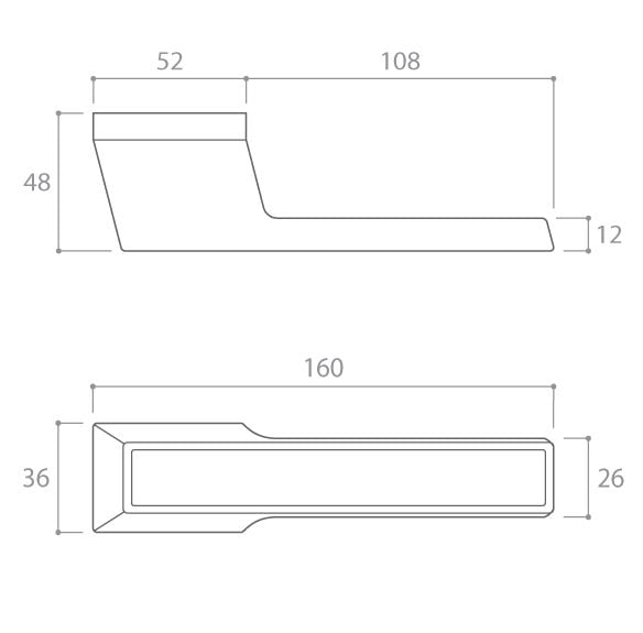 KLAMKA DRZWIOWA MAXIMA CONNECT RT CHROM POŁYSK zdjęcie 3