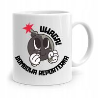 Kubek Dziennikarza Reportera Bombowa Reporterka Z Nadrukiem Ze Zdjęciem