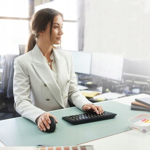 CICHA MYSZ MYSZKA BEZPRZEWODOWA PIONOWA WERTYKALNA LAPTOPA KOMPUTER BIURA na Arena.pl