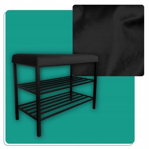 Szafka SMART na buty Regał Półka stelaż czarny MG19 z siedziskiem na Arena.pl