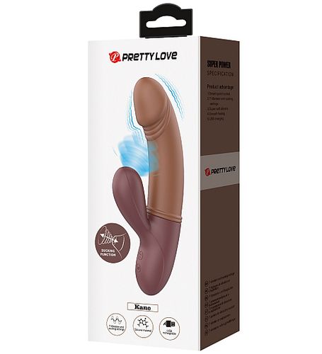 Brązowy wibrator do punktu G i łechtaczki na Arena.pl