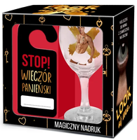Zestaw Na Wieczór Panieński Z Zawieszką Look At Me Kieliszek Do Wina