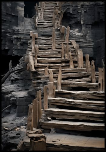 Plakat 68x98cm Schody do Nieznanego na Arena.pl