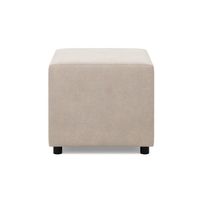 Pufa do siedzenia, BLOM, velvet, 51x51x40 cm, beżowy | TYLETEGOTU