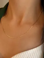 ZŁOTY ŁAŃCUSZEK pr.585 BISMARK NASZYJNIK 50cm GRATIS