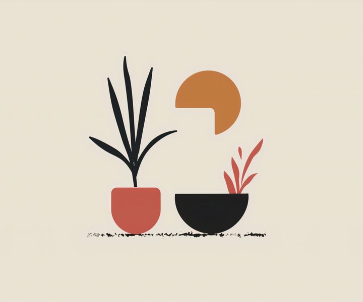 Plakat 60x50cm Domowy Ogród zdjęcie 1
