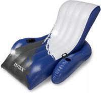 MATERAC LEŻAK DMUCHANY DO WODY INTEX FOTEL 180CM 2w1 DO BASENU PŁYWANIA XL