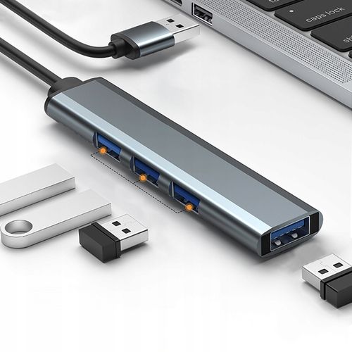 Qoltec Hub Adapter Rozdzielacz USB-C 3.0 4w1 4x USB 3.0 5Gb/s Szybki na Arena.pl