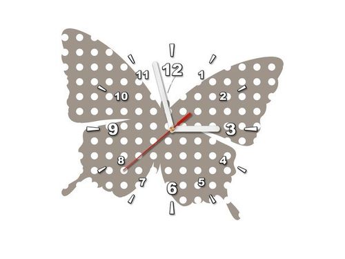40X40CM ZEGAR SZARY MOTYL OBRAZ na Arena.pl