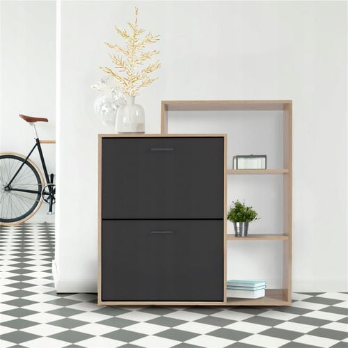 szafka na buty regał 2 komory obuwie komoda pojemna do przedpokoju regał na Arena.pl