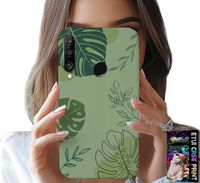 ETUI DO HUAWEI P30 LITE - ZIELONE LIŚCIE ROŚLINNE WZORY PLECKI