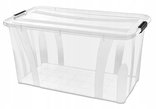 Pojemnik Pudełko Plastikowe 80L Master BOX Duże Przeźroczyste z na Arena.pl