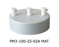 Podsufitka metalowa 3 otwory jasno szary + biały hamulec