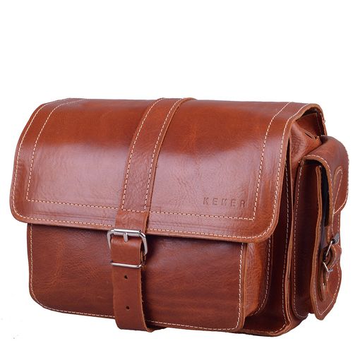 Torebka damska skórzana KEMER 889 Jasny Brąz na Arena.pl