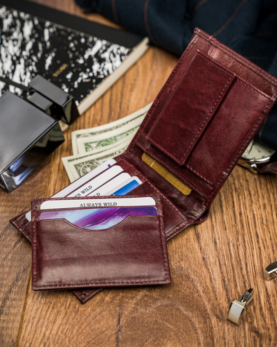 portfel męski skórzany always wild® skóra na karty na Arena.pl