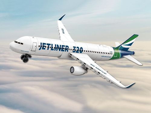 KONSTRUKCYJNY MODEL  KLOCKI PASAŻERSKI SAMOLOT na Arena.pl