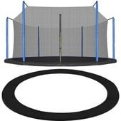 Osłona na sprężyny z siatką do trampoliny wewnętrzną 8FT 244/250/252 cm czarna
