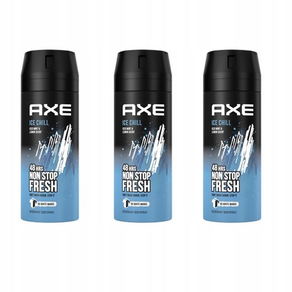 AXE Dezodorant dla Mężczyzn Ice Chill Spray 150ml x3 zdjęcie 1