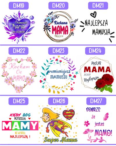 KUBEK Z NADRUKIEM PREZENT DLA MAMY ŻONY NA DZIEŃ MATKI MAMA URODZINY WZORY na Arena.pl