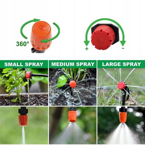 ZESTAW NAWADNIANIA AUTOMATYCZNEGO TRWANIKÓW KWIATÓW OGRODU SZKLARNI KURTYNA na Arena.pl