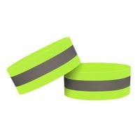 opaska odblaskowa na ramię rower do biegania rzep 4cm żółty