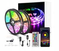 ZESTAW LED 20M RGB5050 Bluetooth KONTROLER MUZYKA