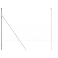 Ogrodzenie pastwiskowe Srebrny 50 x 1.6 m Stal galwanizowana