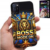 ETUI DO OPPO A52 - BOSS LEW Z KORONĄ NA TARCZY CASE + FOLIA