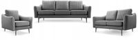 Zestaw CORI 3+2+1 Kanapa, sofa i fotel Cloud 97 szary PRODUCENT PL