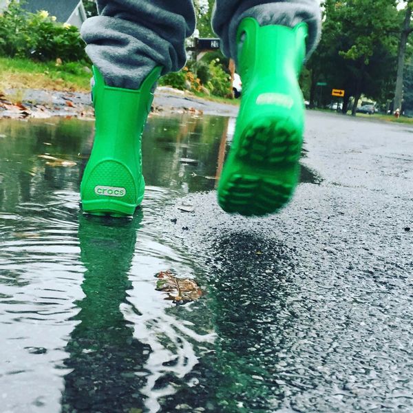 Dziecięce Lekkie Kalosze Gumowce Crocs Rain 30-31 zdjęcie 8