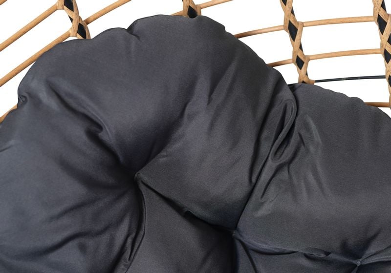 Fotel Wiszący do OGRODU SUN Antracyt / Czerń Kokon Huśtawka Wolnostojący . zdjęcie 3