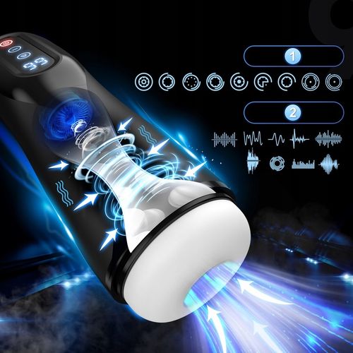 Automatyczne masturbator meski z funkcją ssania, wibracji, ogrzewania na Arena.pl