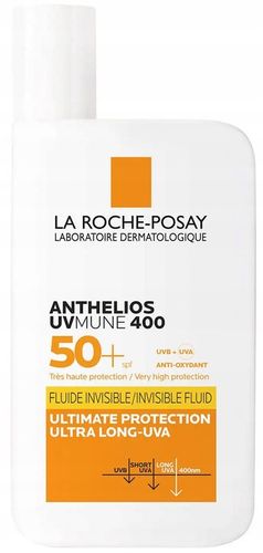 LA ROCHE ANTHELIOS UVMUNE 400 Niewidoczny Fluid SPF50+ 50ml + GRATIS na Arena.pl