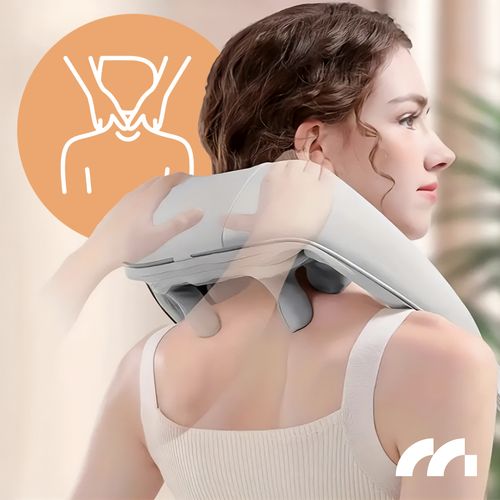 Bezprzewodowy Masażer do Szyi Karku Barków Shiatsu Pas Masujący Grzejący na Arena.pl