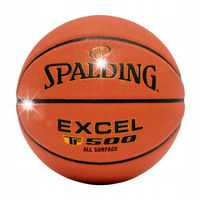 SPALDING TF500 6 Excel piłka do koszykówki na halę i orlik skóra kompozyt